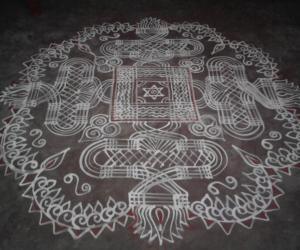 Rangoli: Navratri kolam